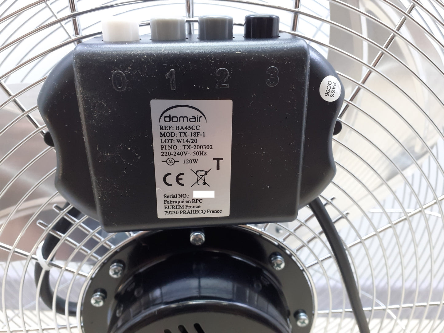 Domair BA45CC Tischventilator, I19085