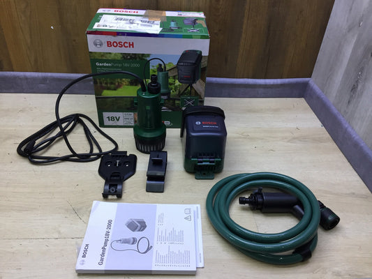 Bosch Home and Garden GardenPump 18 Cordless Submersible Pump SOLO, I33281 