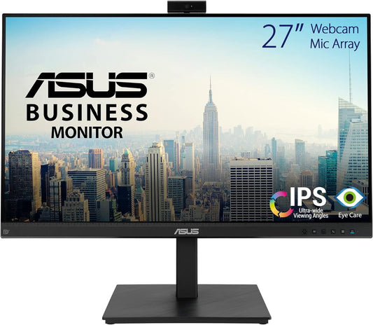 Asus BE279QSK Monitor 27" 1920x1080 IPS DP HDMI VGA Speaker Webcam Microphone 