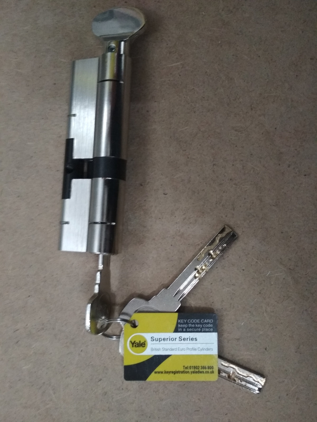 Yale Superior Anti-Snap-Euro-Schlosszylinder – 55/40T (95 mm), Nickel, V12725