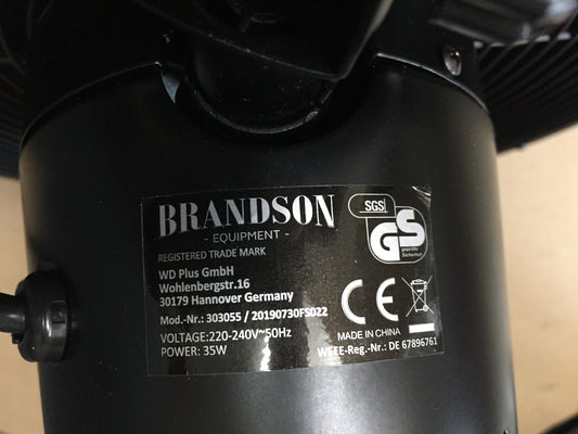 Brandson Ventilator mit 3 Geschwindigkeiten, I13791