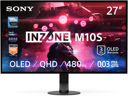 Sony INZONE M10S OLED Monitor 26.5" WQHD 2560x1440 HDR NVIDIA G-Sync 480Hz