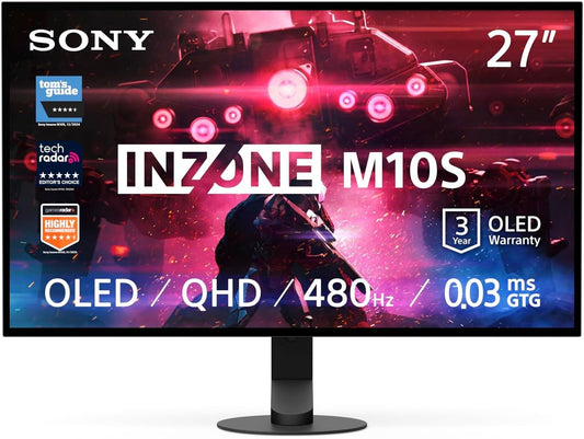 Sony INZONE M10S OLED Monitor 26.5" WQHD 2560x1440 HDR NVIDIA G-Sync 480Hz