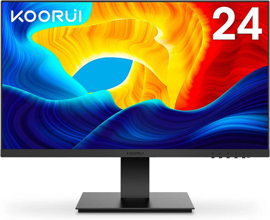 Koorui 24N1 Monitor 24" FHD 1920x1080 IPS HDMI VGA Adaptive Sync 75Hz 5ms 