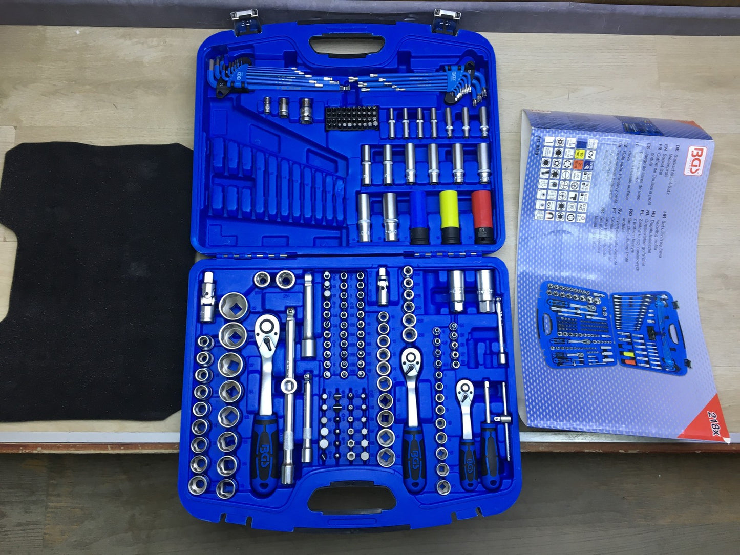 BGS 8820 Steckschlüssel-Satz 203-tlg., Wellenprofil 1/4" / 3/8" / 1/2", I34298