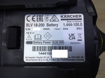 Kärcher 18V Akku-Laubbläser und -sauger BLV 18-200 SOLO, I34141