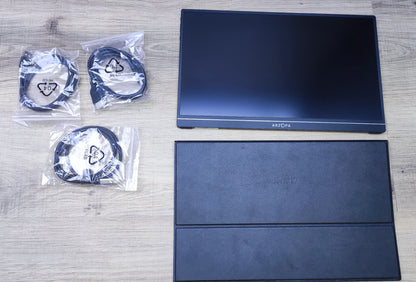 ARZOPA S1 Table Portable Monitor 15.6" FHD 1920x1080 HDR HDMI USB-C Eye Care 