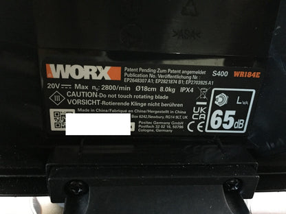 WORX Landroid S400 WR184E robotic lawnmower for gardens up to 400 m², I33175