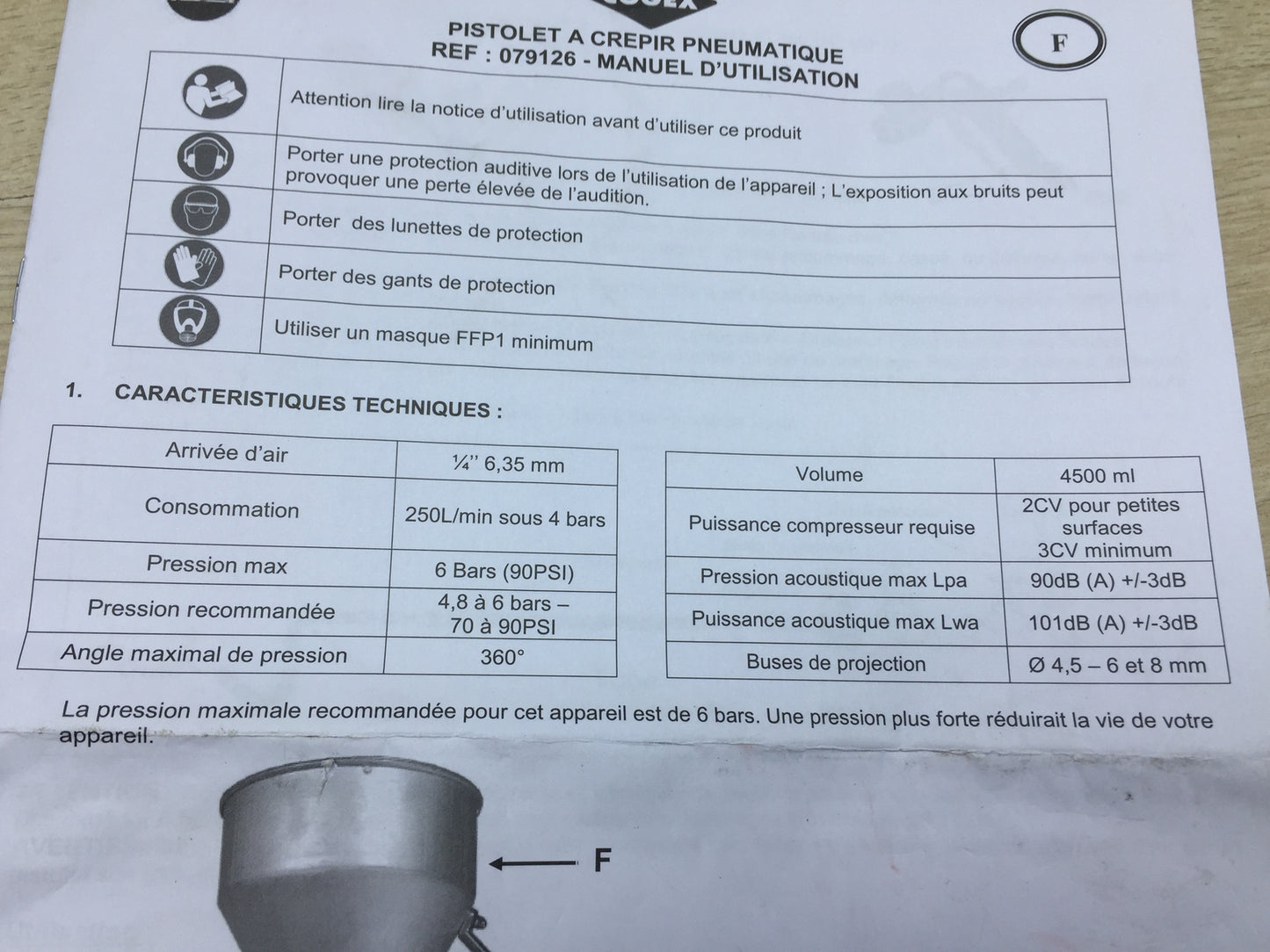 Cogex 79126 Pneumatische Trichterpistole, I16927
