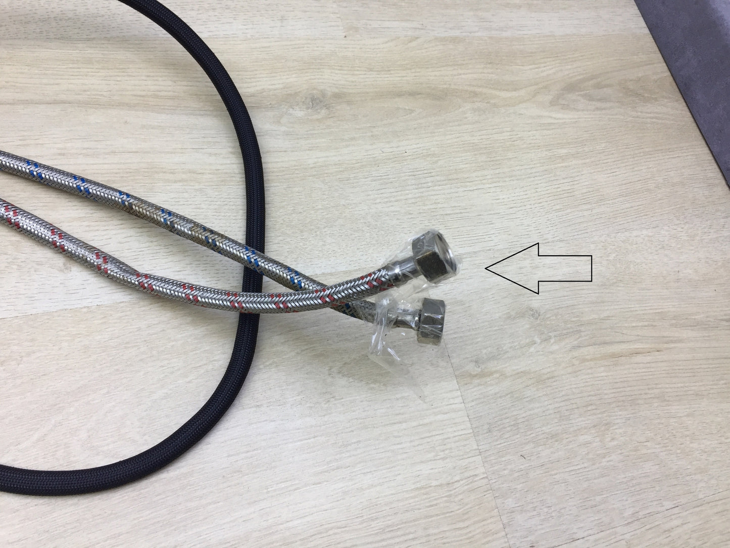 SHANFO KB01E Küchenarmatur mit ausziehbarer Brause, Schwarz, Wasserhahn, I18371