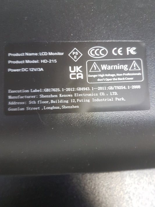 Pisichen Monitor 21.5" (HD-215) FHD 1920x1080 HDMI IPS 75Hz schwarz