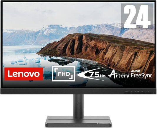 Lenovo L24e-30 Monitor 23.8" FHD 1920x1080 HDMI VGA AMD FreeSync 75Hz schwarz