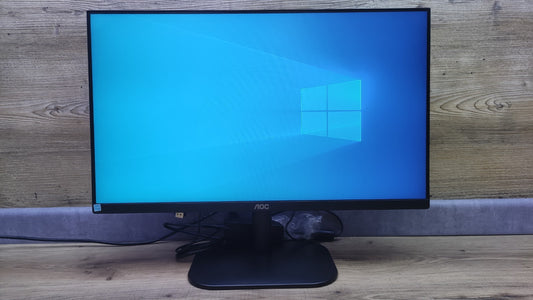 AOC 24B2XD Monitor 23.8" FHD 1920x1080 IPS VGA DVI 75Hz 60Hz black 
