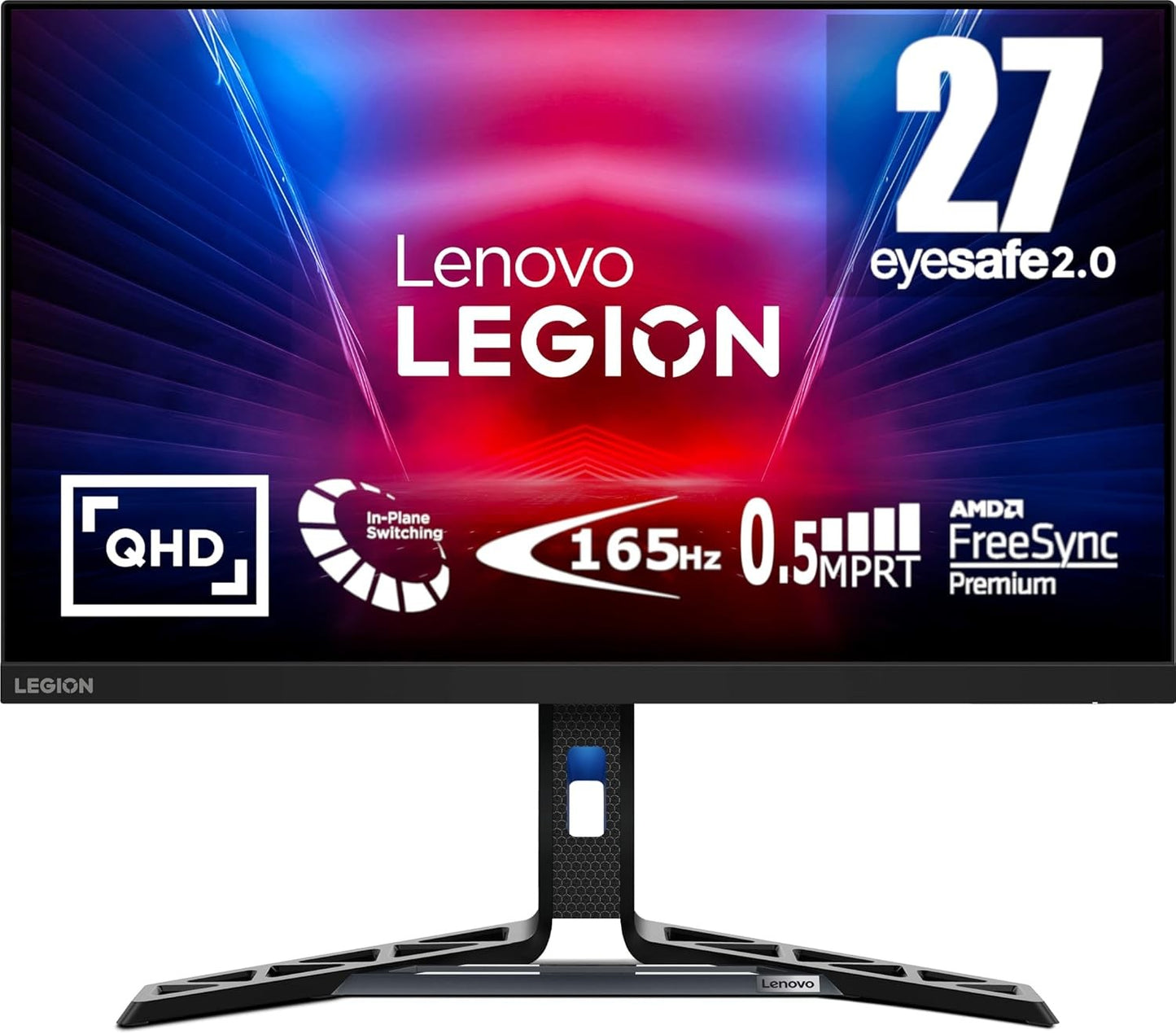Lenovo Legion R27q-30 Monitor 27" WQHD 2560x1440 HDR AMD FreeSync 165Hz 0.5ms 
