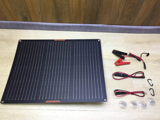 MHPOWOS Solar-Panel 50W 12V Solar-Autobatterie-Ladegerät, I33871