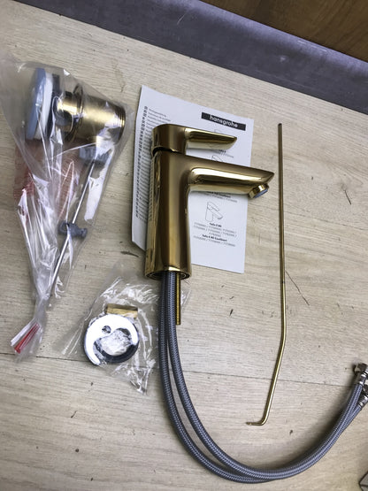 Hansgrohe 71710990 Talis E 110 faucet, Polished Gold Optic, I31603 