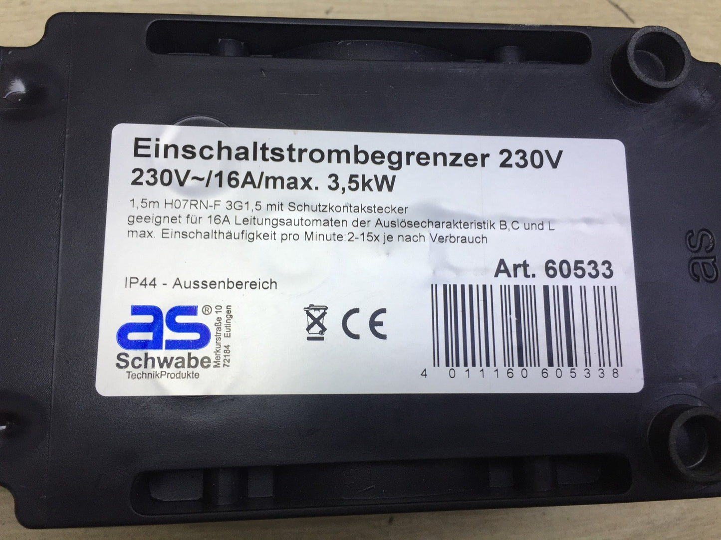 as-Schwabe MIXO Einschaltstrombegrenzer 60533, Anlaufstrombegrenzer, I33074