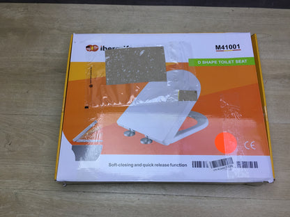 Ibergrif M41001 WC-Sitz, Toilettendeckel, weiß, I30940