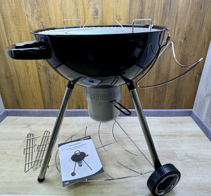HAMSON YORK Compact Plus Holzkohlegrill Kugelgrill Barbecue Grillfläche Ø 53 cm