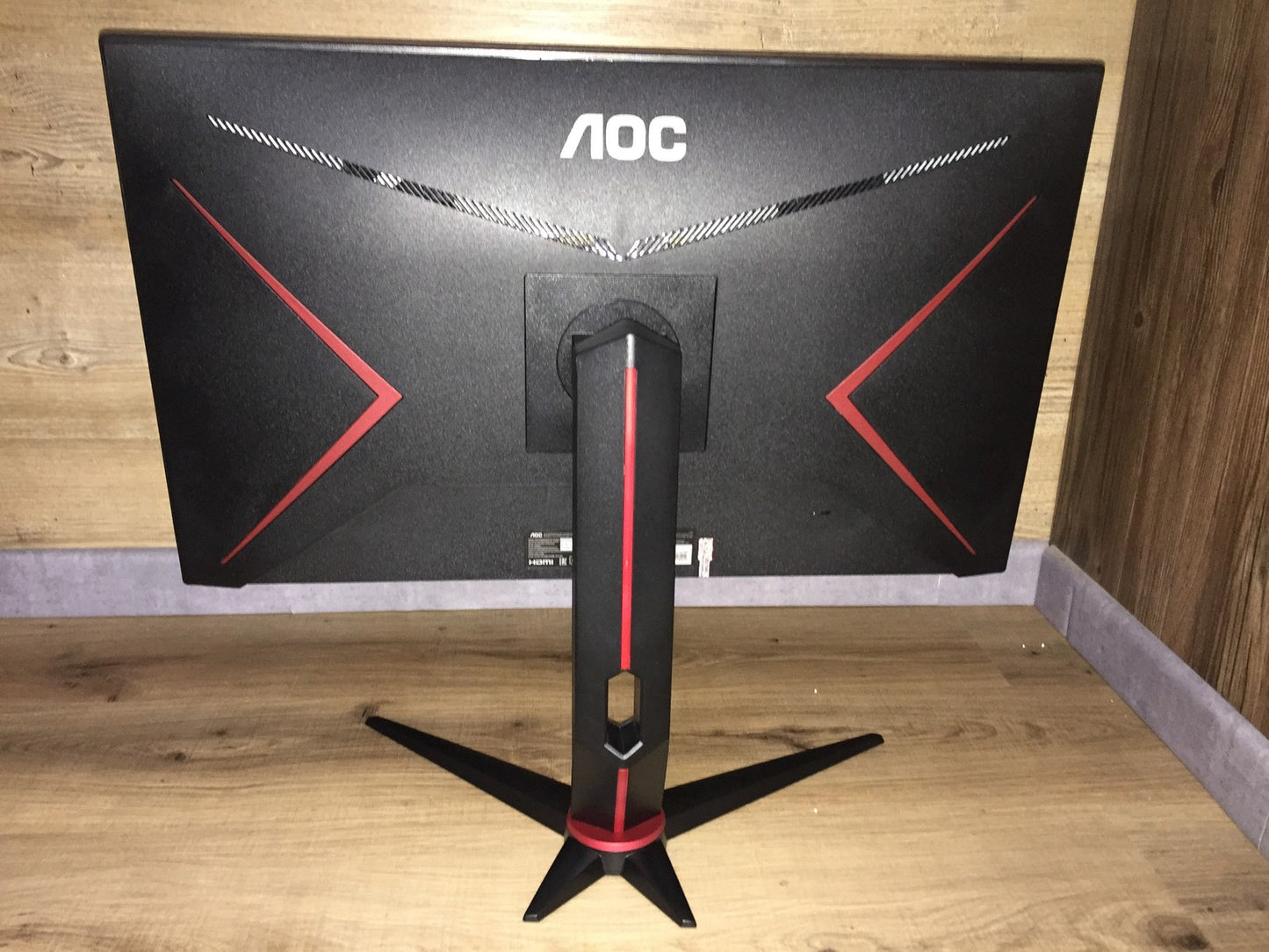AOC Q27G2S/EU Monitor 27" QHD 2560x1440 HDMI DP Adaptive Sync 165Hz 1ms 