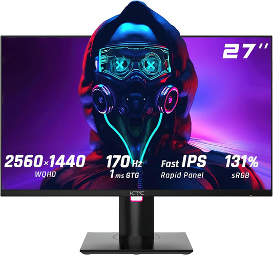 KTC H27T22 Gaming Monitor 27" QHD 2560x1440 Fast IPS HDR10 NVIDIA G-Sync 170Hz 
