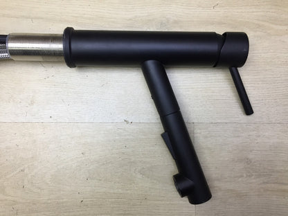 Bächlein Küchenarmatur mit ausziehbarer Brause, matt schwarz, Wasserhahn, I33781