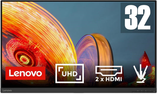 Lenovo D32u-40 4K Monitor 31.5" UHD 3840x2160 VA Panel HDM DP 60Hz 4ms schwarz