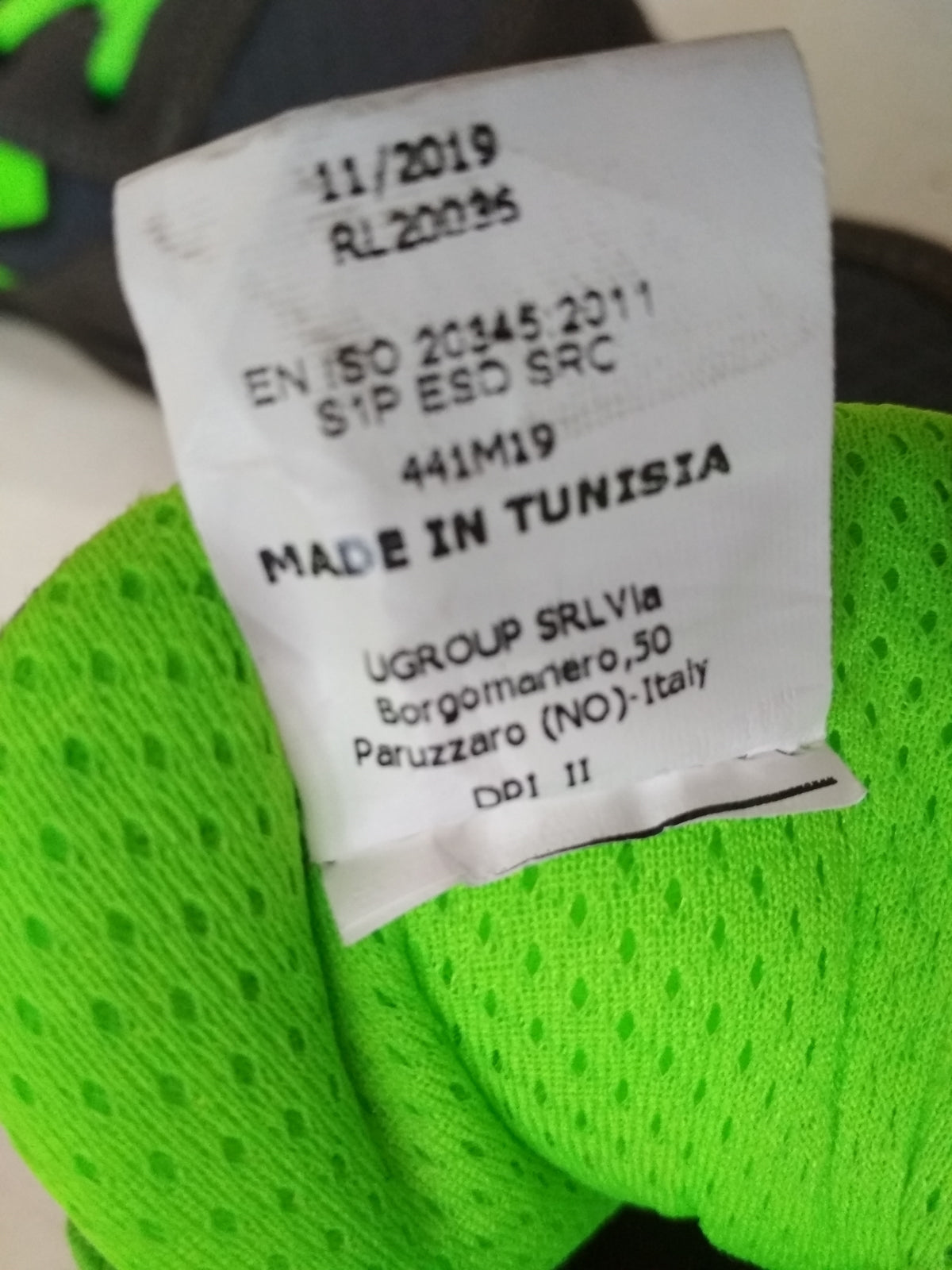 U-Power Sicherheitsschuhe Arbeitsschuhe Grau/Grün S1P SRC Gr. 41 V07251