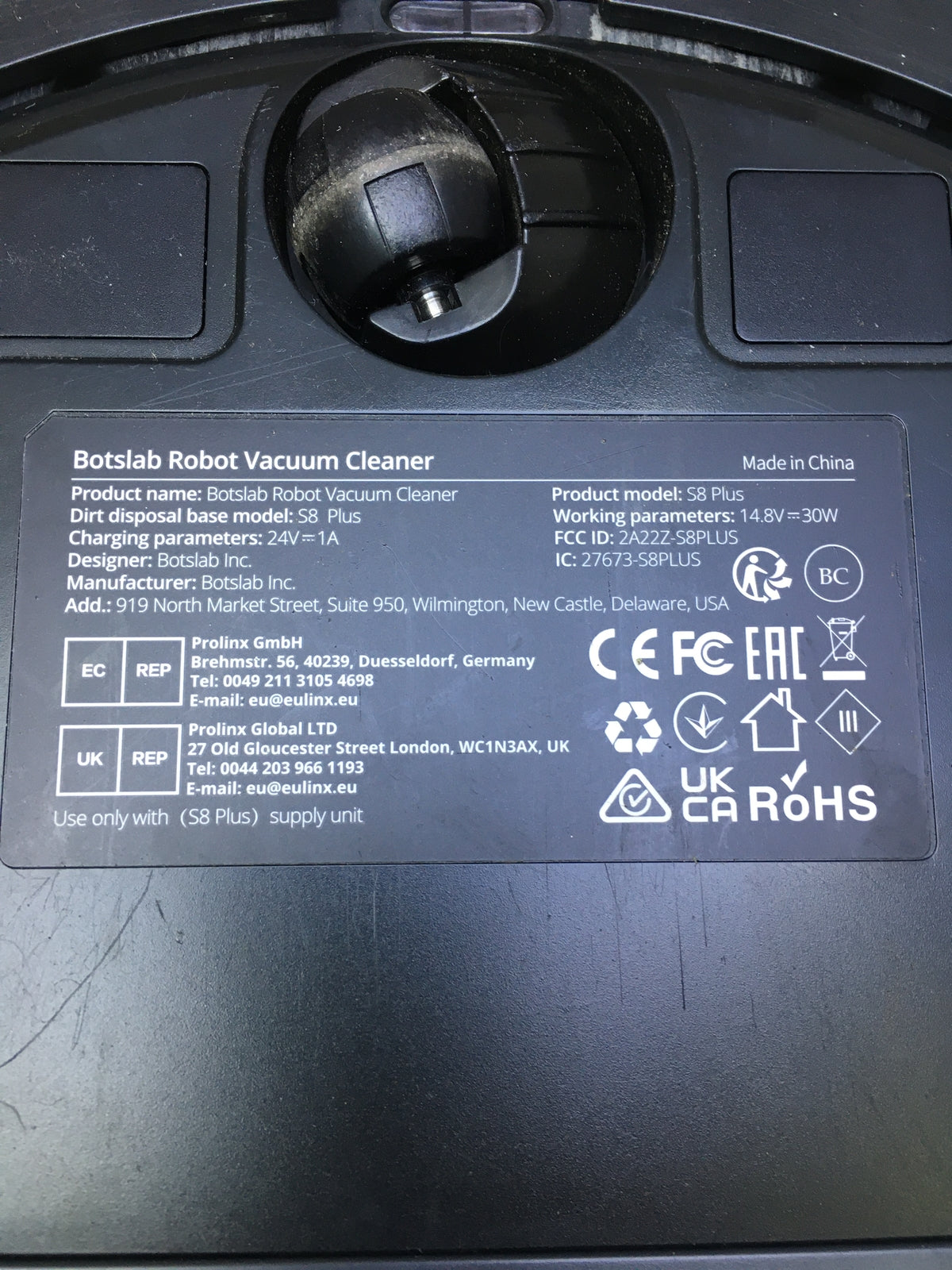 BotsLab S8 Plus Vacuum &amp; Mop Robot with Auto-Emptying Station, I30029