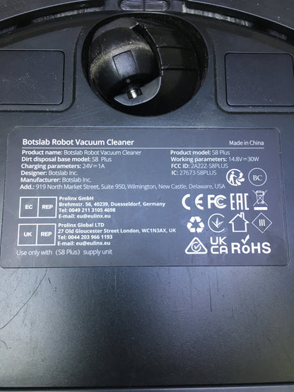 BotsLab S8 Plus Vacuum &amp; Mop Robot with Auto-Emptying Station, I30029