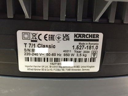 Kärcher T 7/1 Classic dry vacuum cleaner (1.527-181.0), 850W, 7L, I33333
