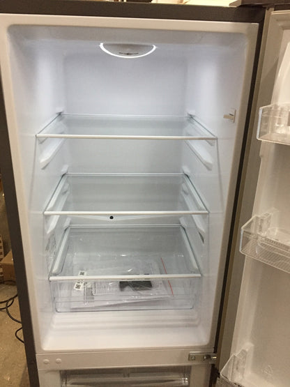 Bomann KG 320.2 Kühlschrank Gefrierfach Kühlgefrierkomb inox-look 175 L (732090)