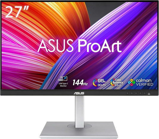 ASUS ProArt PA278CGV Monitor 27" WQHD 2560x1440 IPS HDR USB-C AMD FreeSync 144Hz 
