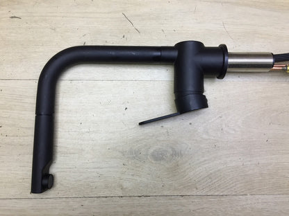 Schütte 79769 Niederdruck Küchenarmatur ausziehbar, Wasserhahn, schwarz, I33779