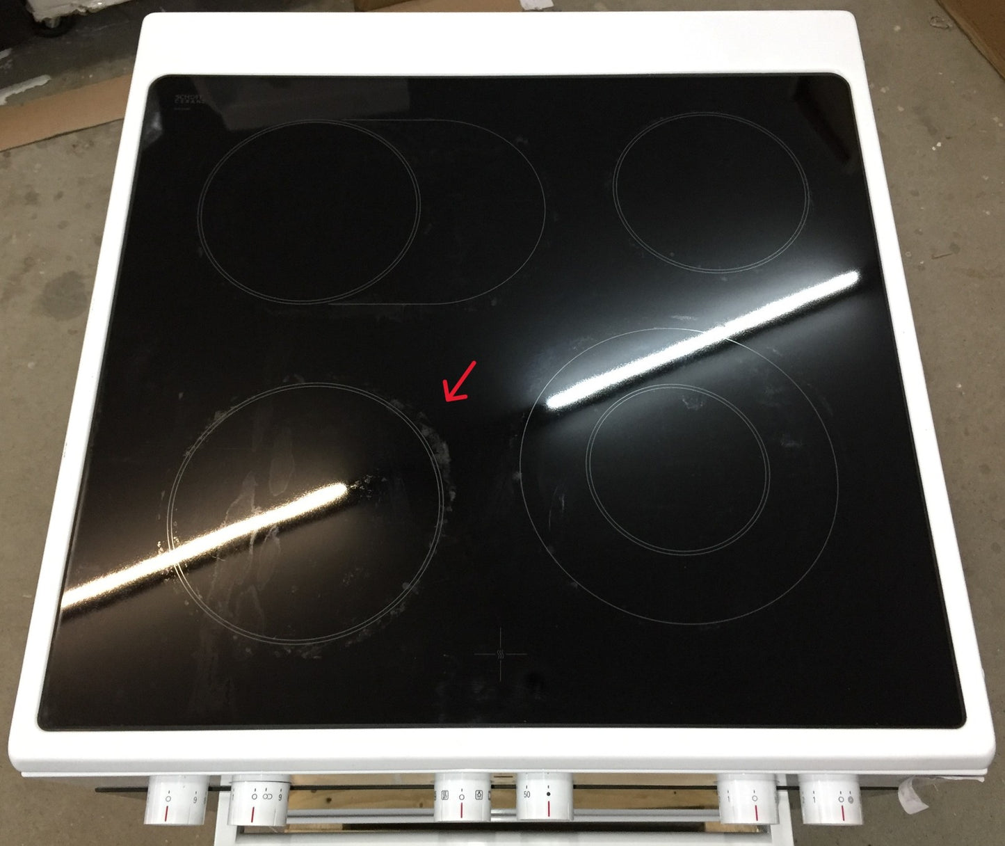 Bosch HKA 090220 freistehender Elektroherd 60cm Glaskeramik weiß EEK: A I34416