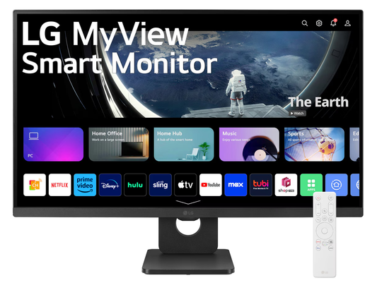 LG 27SR50F-B Smart Monitor 27" FHD 1920x1080 IPS HDR HDMI Smart TV Tuner webOS 