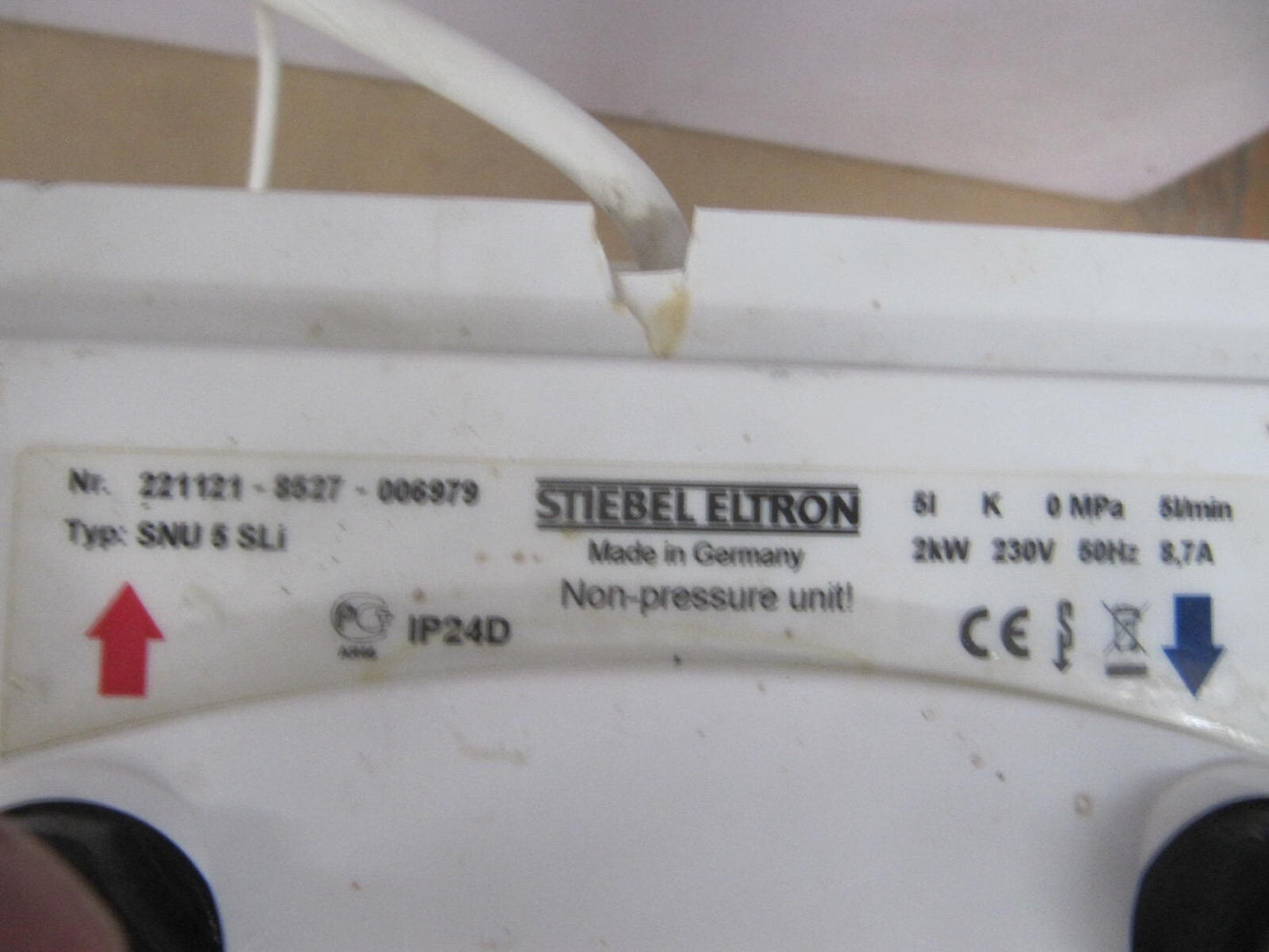 Stiebel Eltron SNU5 221121 Untertischspeicher, 5L, EEK:A, I04476