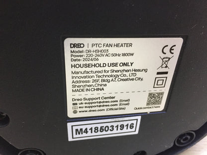 Dreo DR-HSH003 Fan Heater Energy Saving, Quiet, I32175