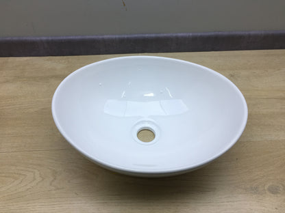 Starbath Plus Keramik-Waschtisch Oval Weiß, Maße 41 x 33 x 15 cm, I17516