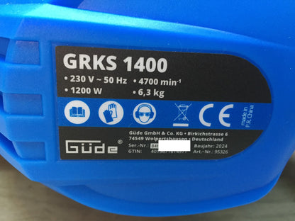 Güde 95326 lawn edger GRKS 1400, 1200 W, I33037
