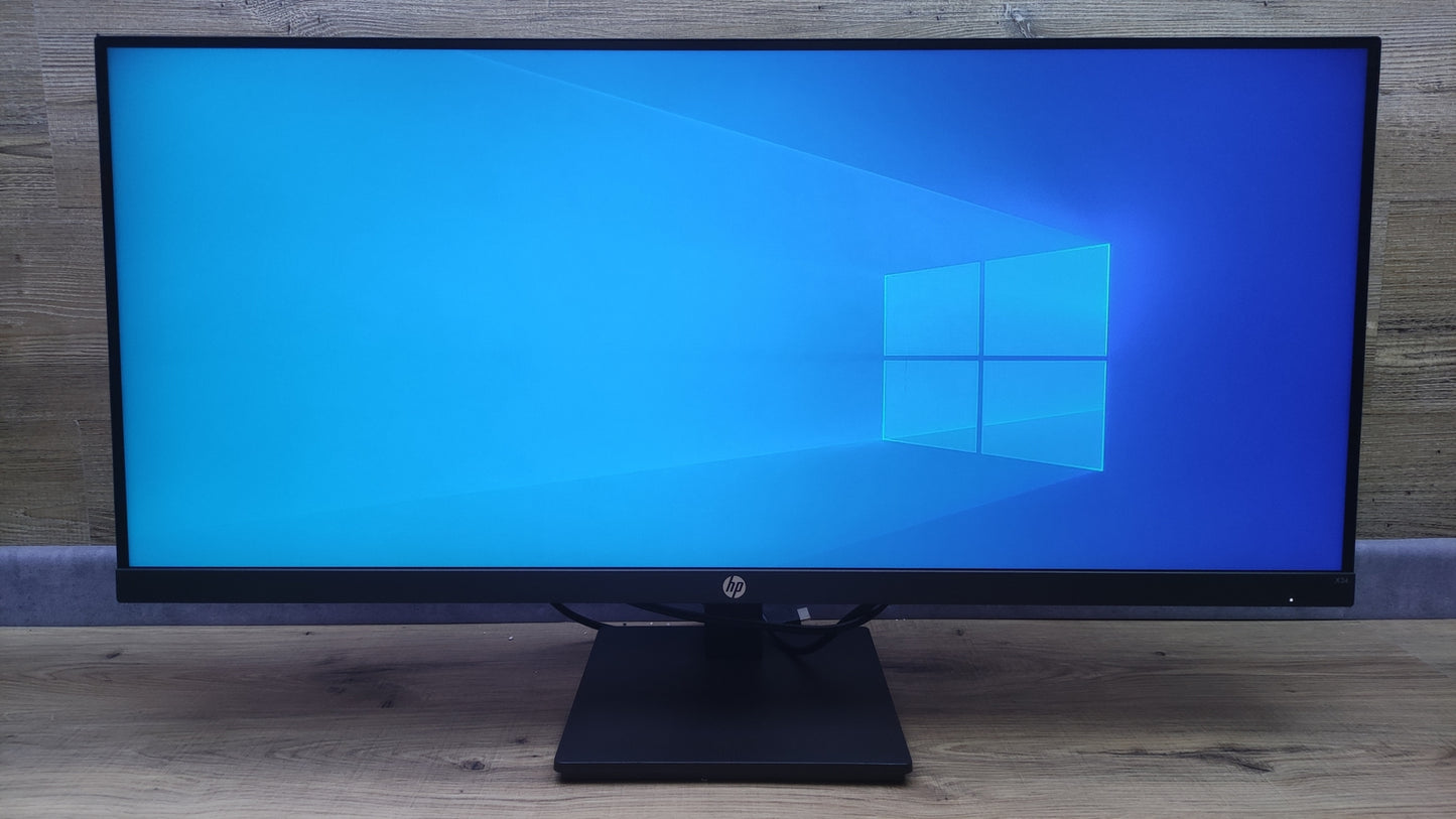 HP X34 Gaming Monitor 34" UWQHD 3440x1440 DisplayHDR HDMI DP AMD FreeSync 165Hz