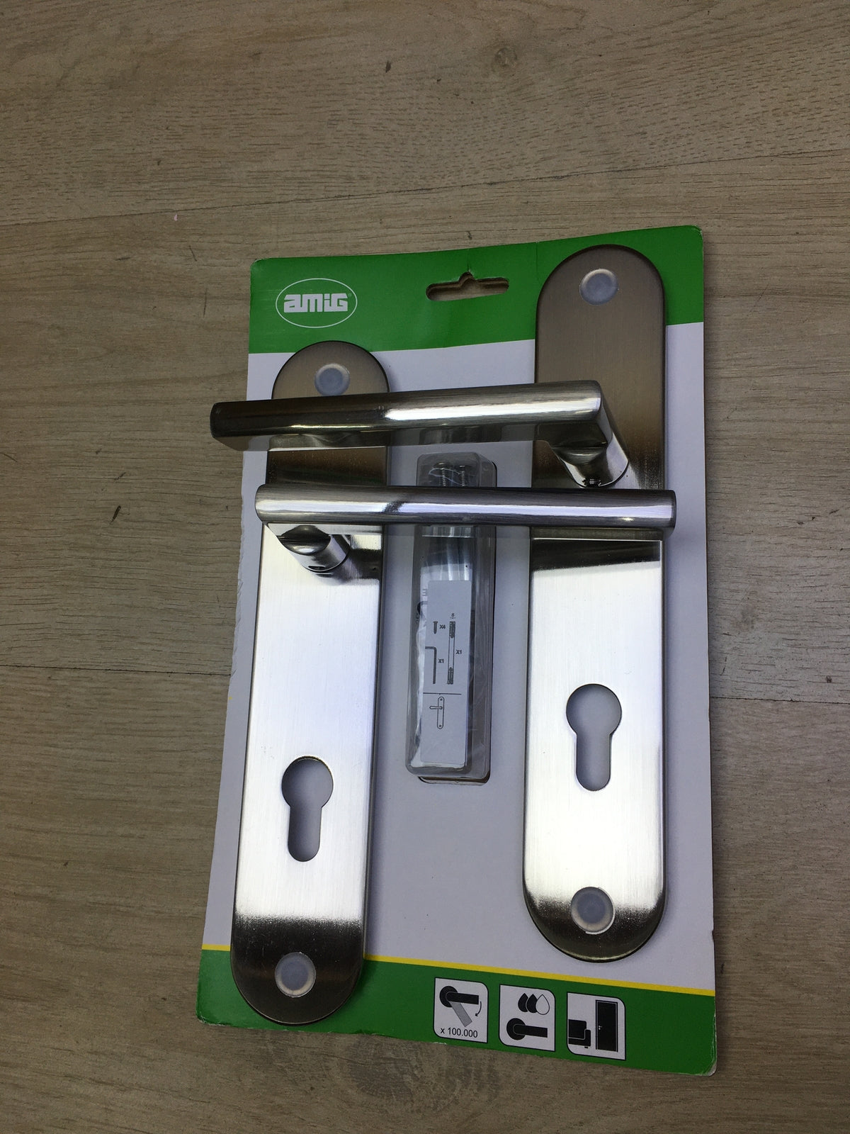 Amig MAI PB85 Türgriff-Set  245 x 45 mm, 8 mm, I31078