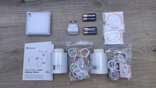 Netatmo Smarte WLAN Starterpaket mit 2 Heizkörpern, I32418