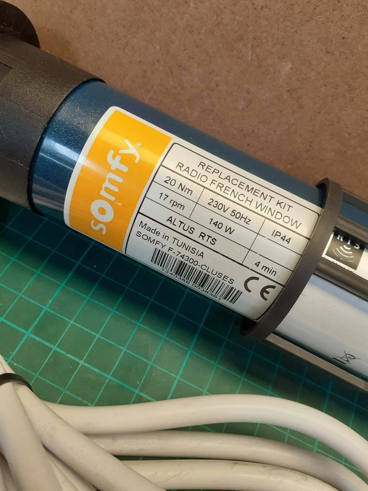 Somfy 1240389 Rollladenmotor Ersatz-Kit Altus RTS, I04862