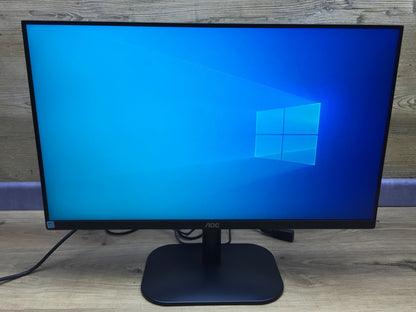 AOC 24B2XD Monitor 23.8" FHD 1920x1080 IPS VGA DVI 75Hz 60Hz black 
