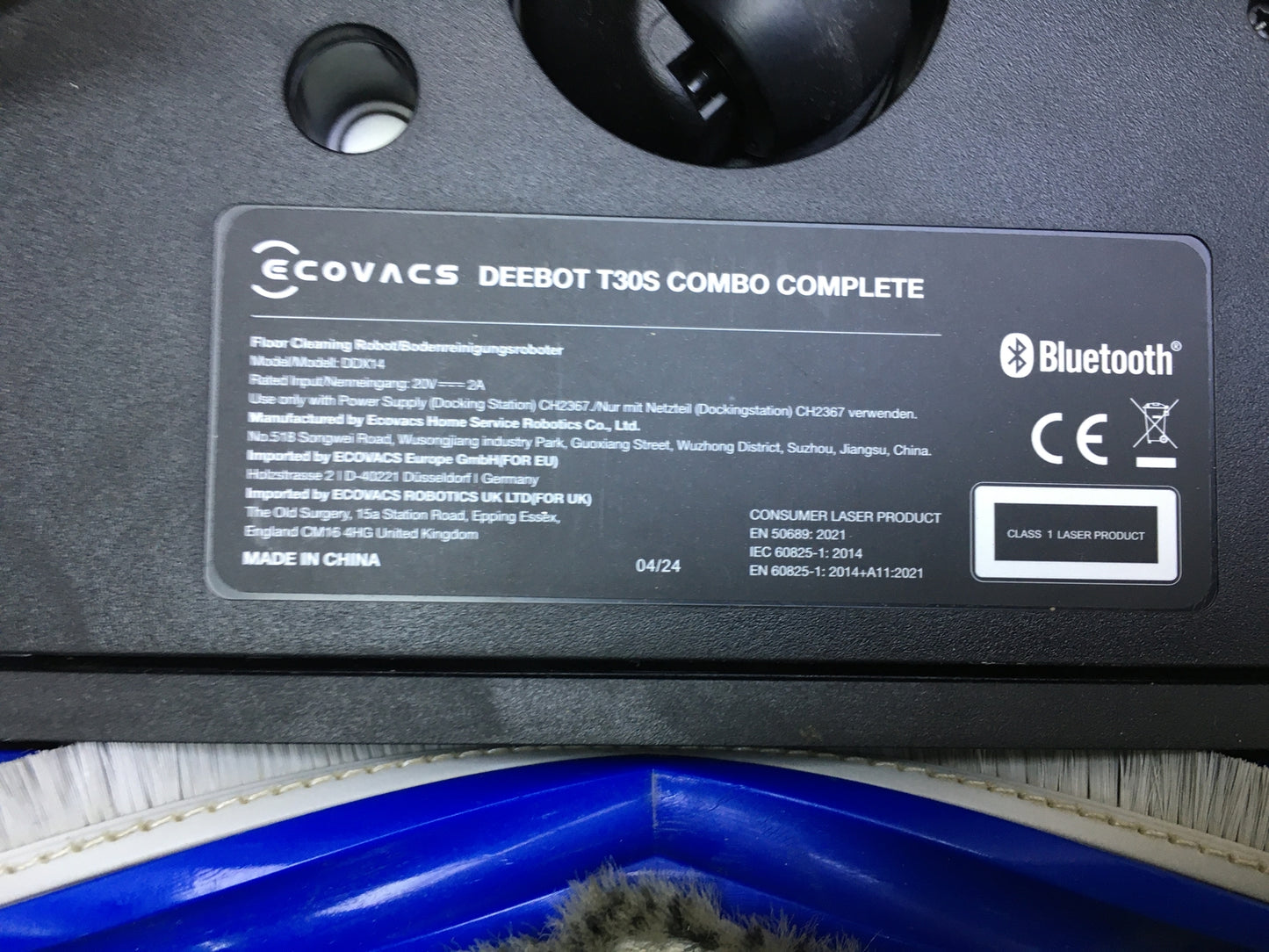ECOVACS DEEBOT T30S Combo Complete Robot Vacuum Cleaner + Handheld Vacuum Cleaner 11000 Pa