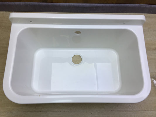 Negrari 5001PKC Spülbecken Weiß Größe 55 x 35 cm, I32863