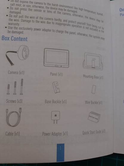 Ezviz CS-DP1 Videogegensprechanlage - drahtlos, I04445