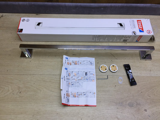 tesa DELUXXE Handtuchstange 630 x 50 x 73mm, verchromt, I33097