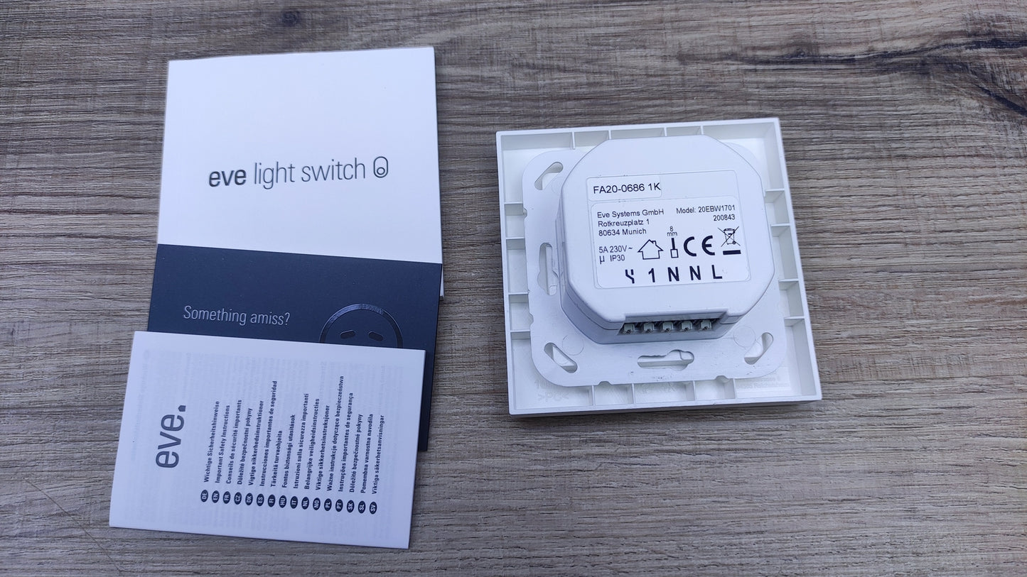 Eve Light Switch Smarter Lichtschalter, I30797